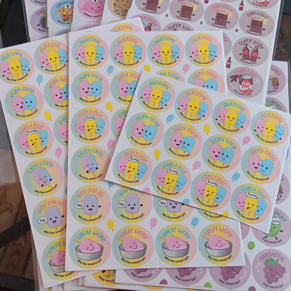 SCRATCH AND SNIFF STICKERS - Picture 2 of 2